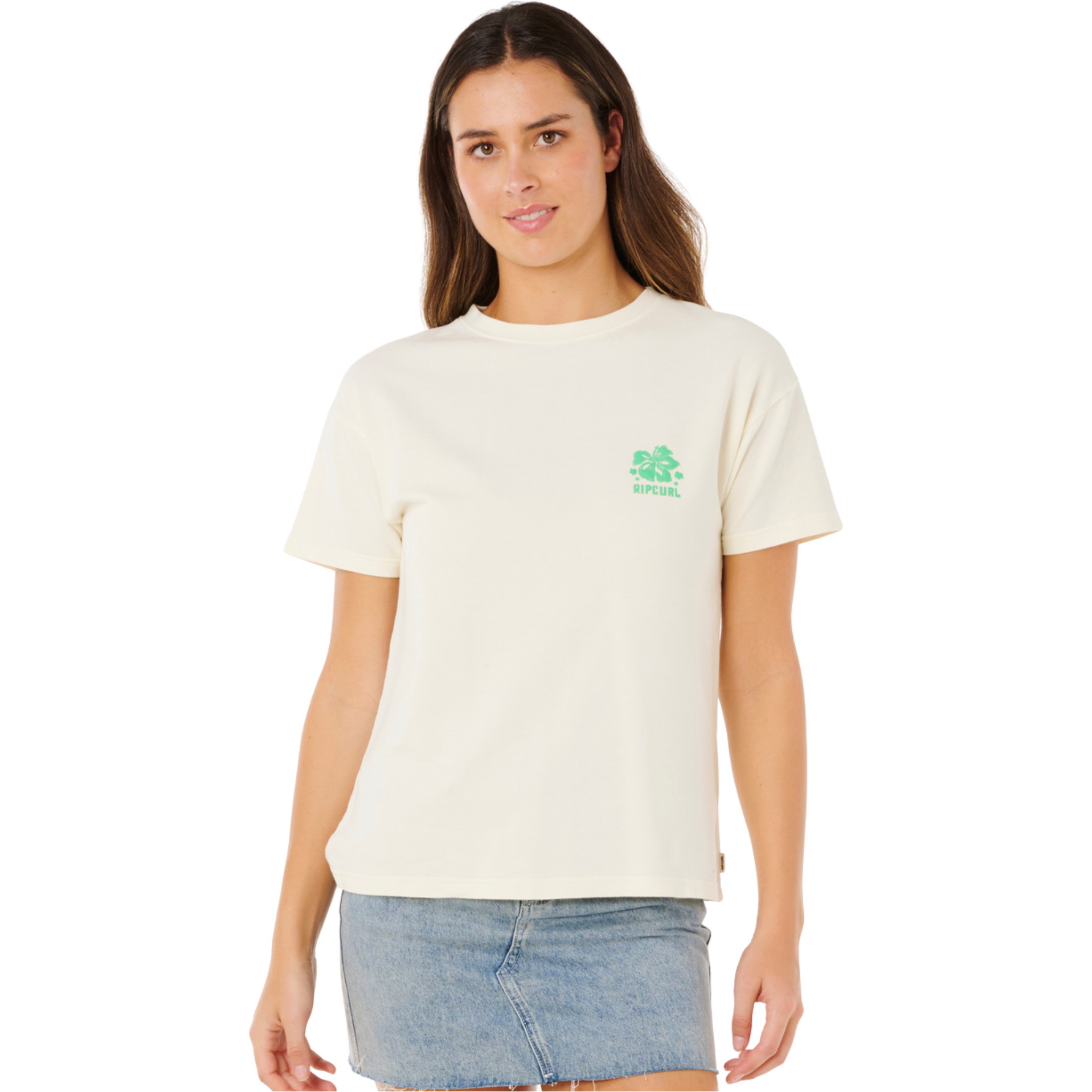 2026 Rip Curl S Surf Puff Party Pack Relaxed Tee För Damer 0O5WTE - Bone